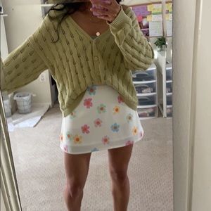 Mishka Mini Skirt White US 6